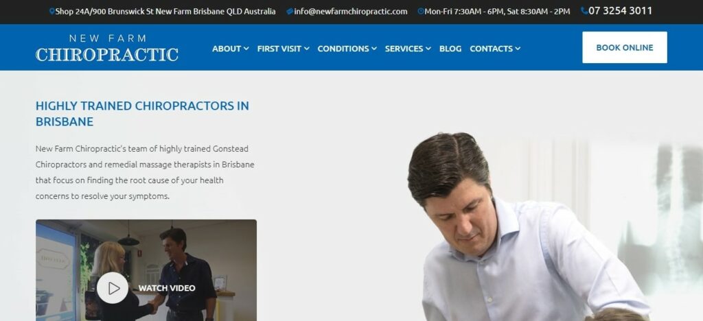 New Farm Chiropractic Clinic Homepage