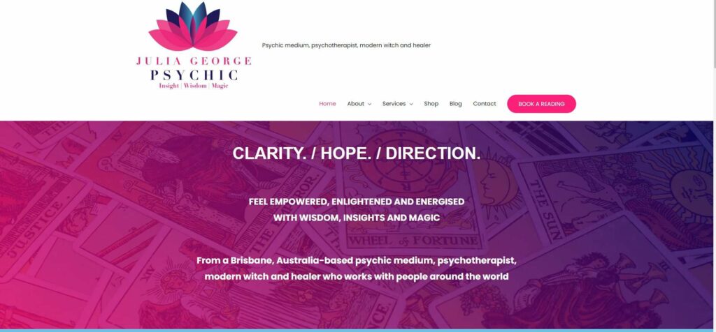 Psychic Julia George Homepage