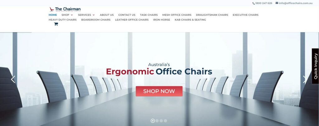 The Chairman Office Chair Sales and Repairs Homepage