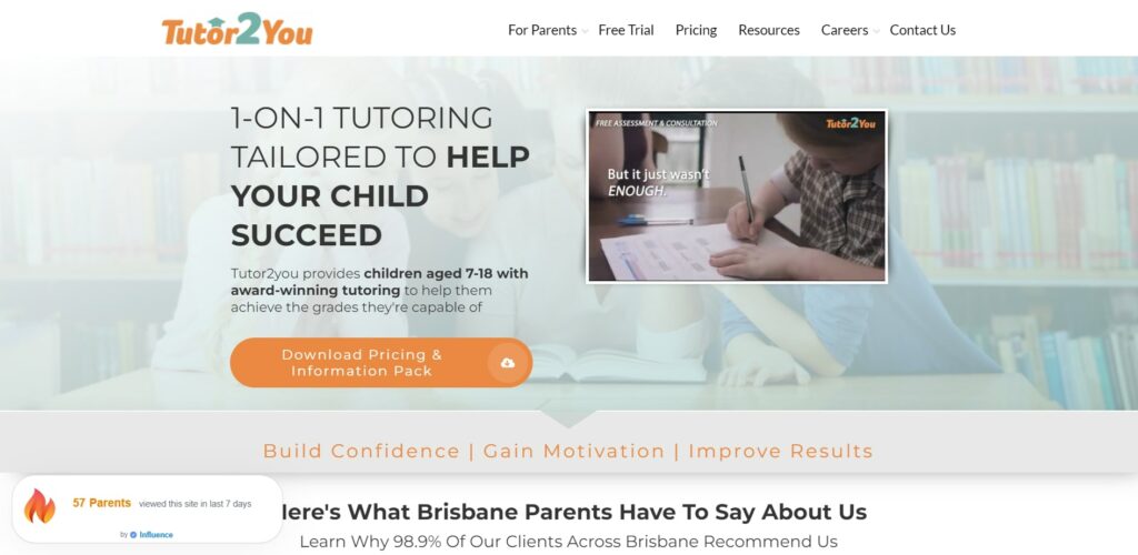 Tutor2You Homepage