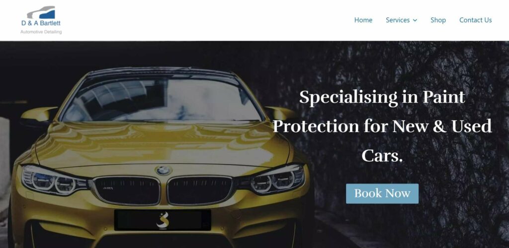 D & A Bartlett Automotive Detailing Homepage
