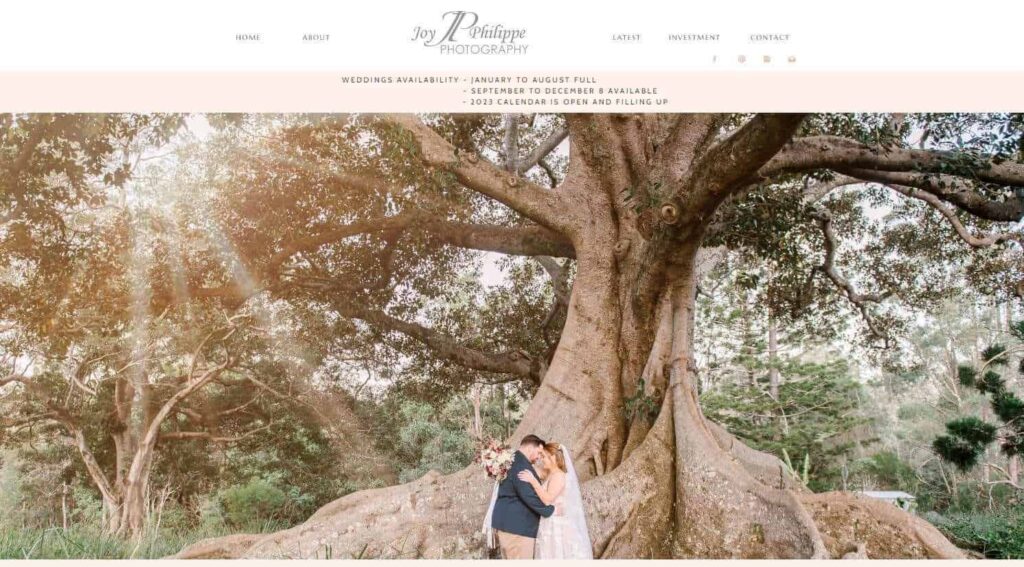 Joy Philippe Photography Homepage