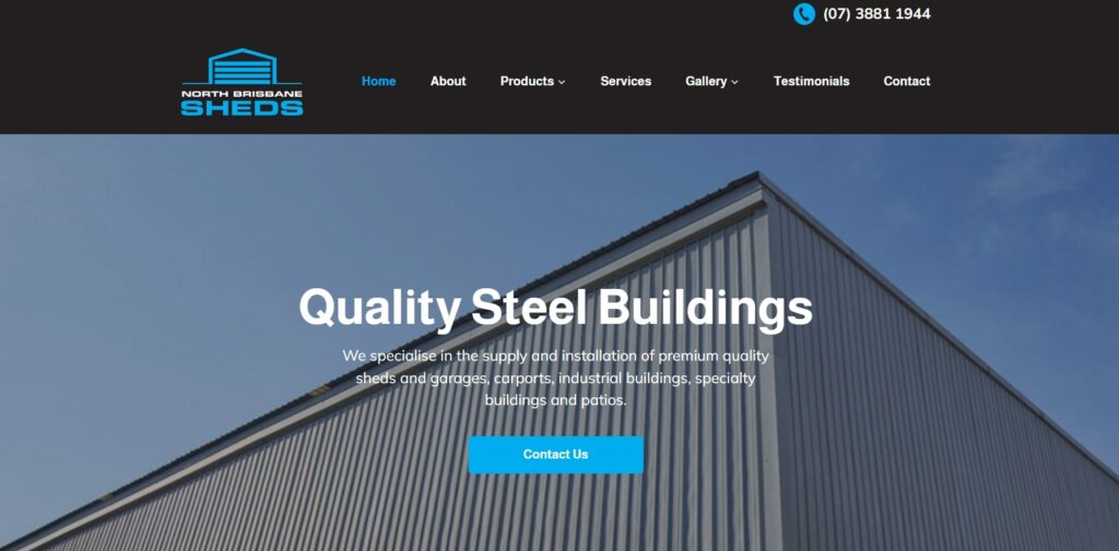 North Brisbane Sheds Homepage