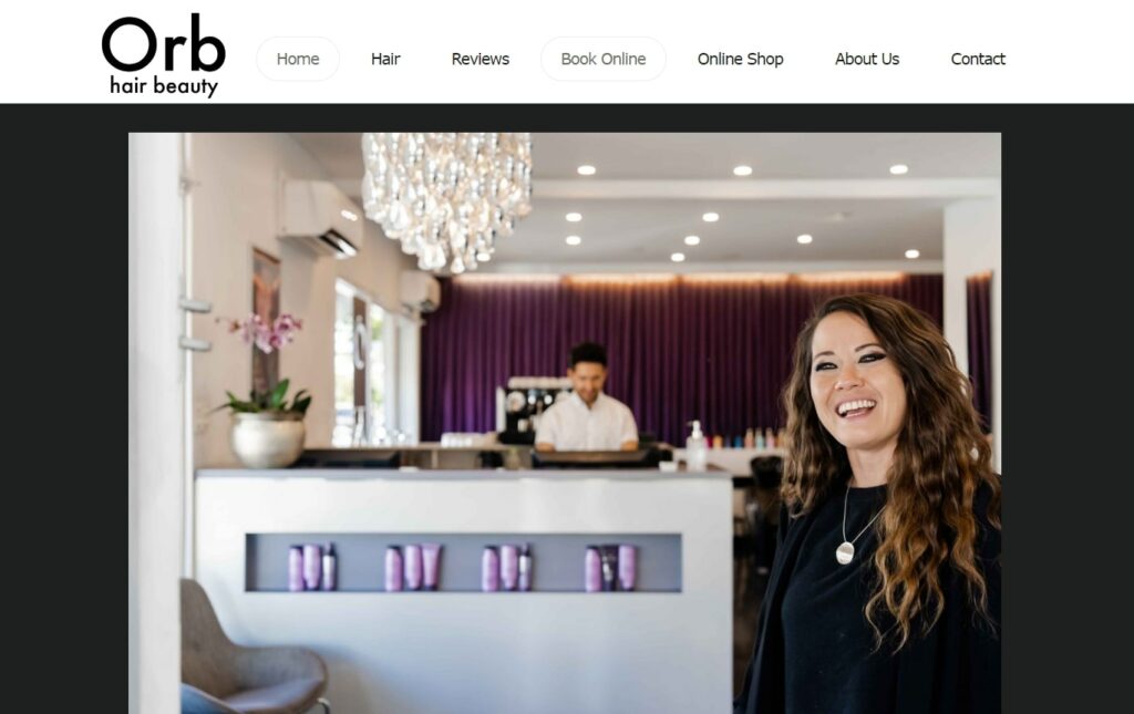 Orb Hair & Beauty Homepage