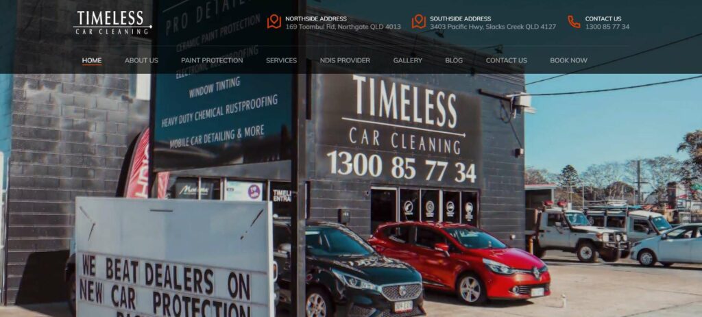 Timeless Pro Detailing and Rustproofing Homepage
