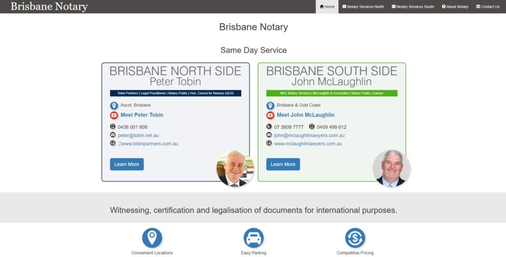 Brisbane Notary Homepage