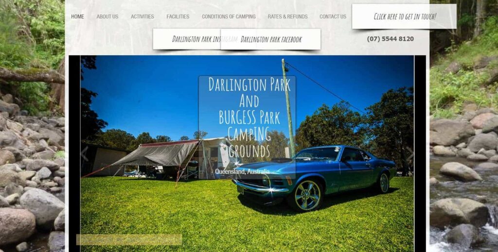 Darlington Park & Burgess Camping Grounds Homepage