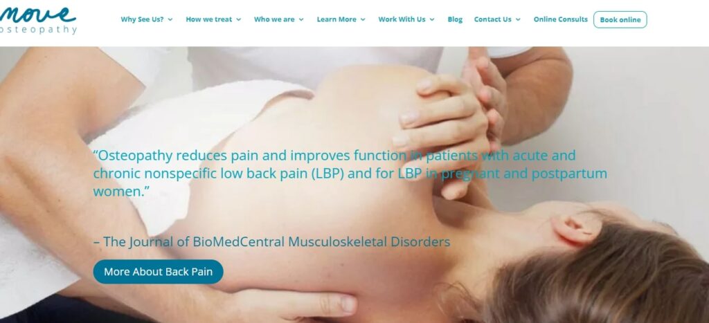 Move Osteopathy Homepage