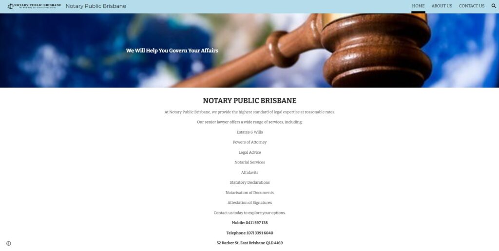 Notary Public Brisbane Homepage