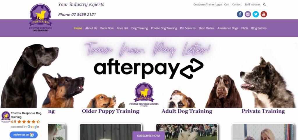 Positive Response Dog Training