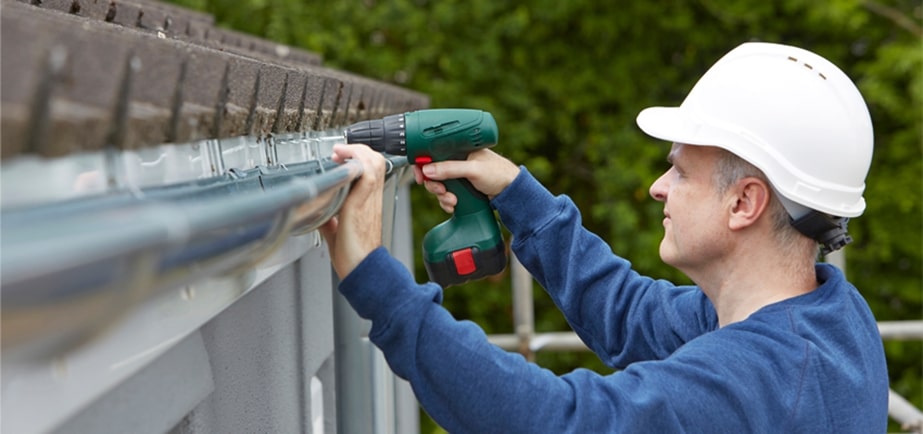 Secure the Gutters to the Fascia
