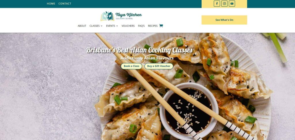 Taya Kitchen Asian Culinary School Homepage