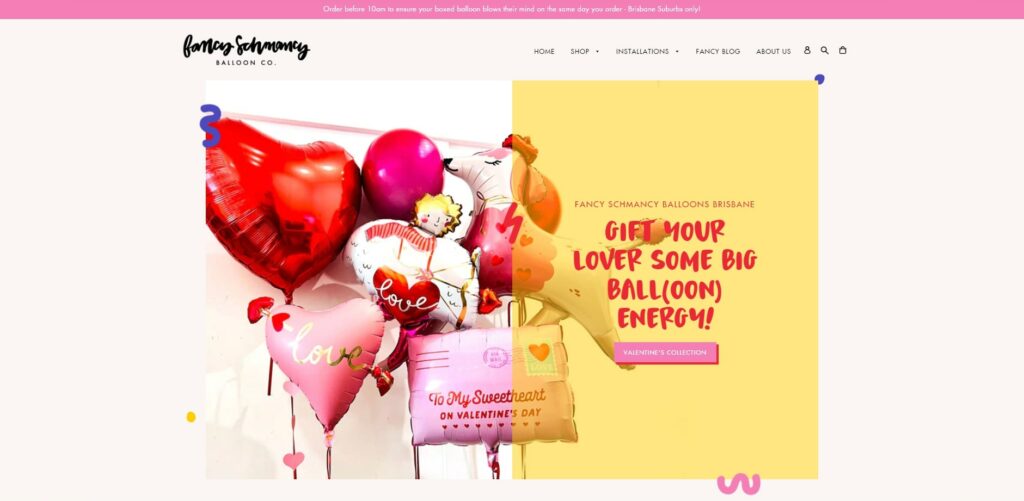 Fancy Schmancy Balloon Co.'s Homepage