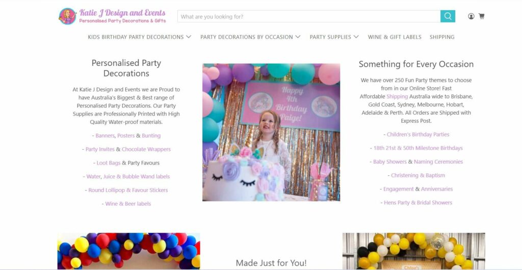 Katie J Design & Events's Homepage