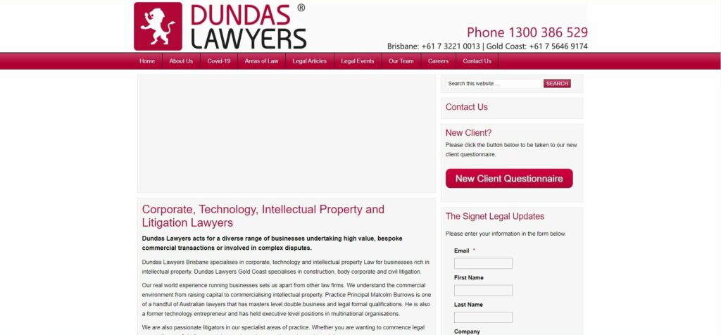 Malcolm Burrows – Dundas Lawyers's Homepage