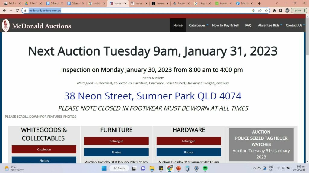 McDonald Auctions's Homepage