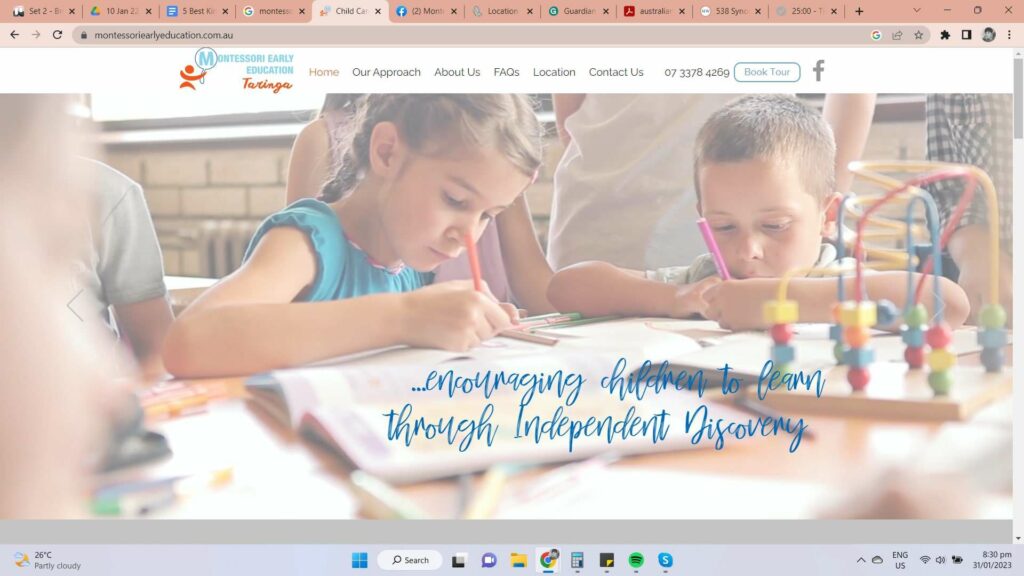 Montessori Early Education Taringa's Homepage