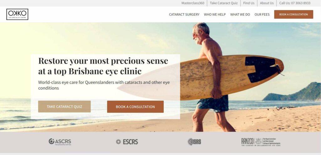 OKKO Eye Specialist Centre's Homepage