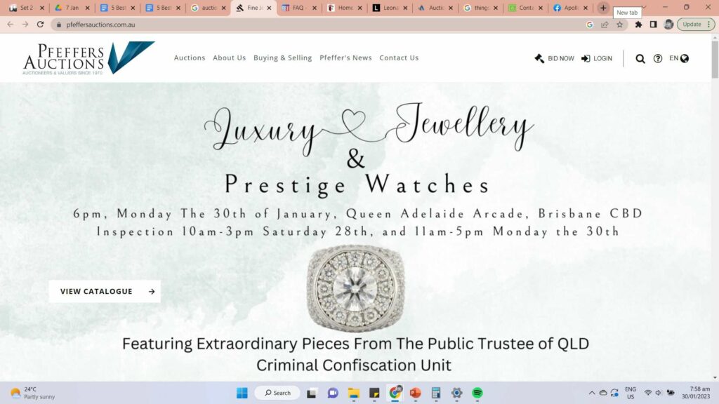 Pfeffer’s Auctions's Homepage