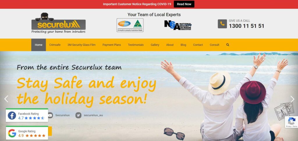 Securelux Security Screens & Doors's Homepage