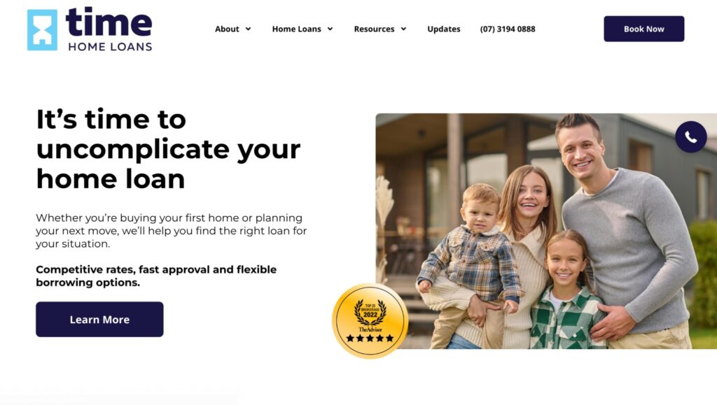 Time Home Loans's Homepage