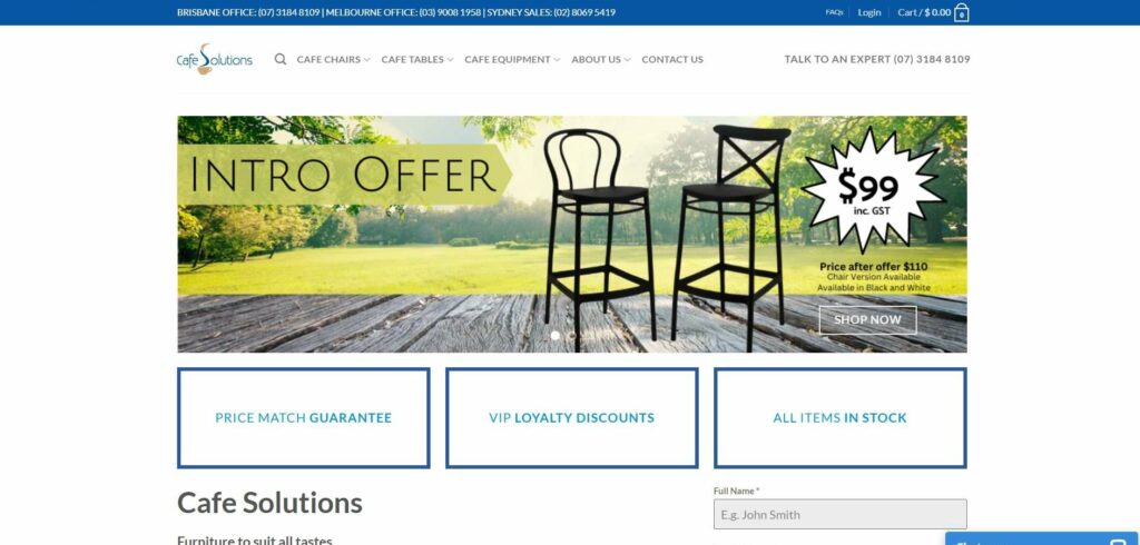 Cafe Solutions's Homepage