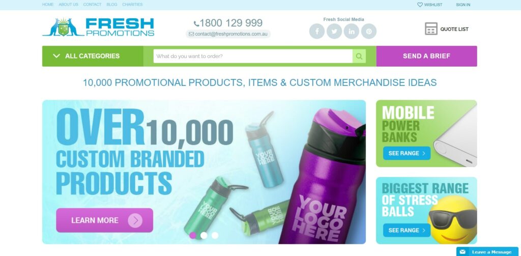 Fresh Promotions's Homepage