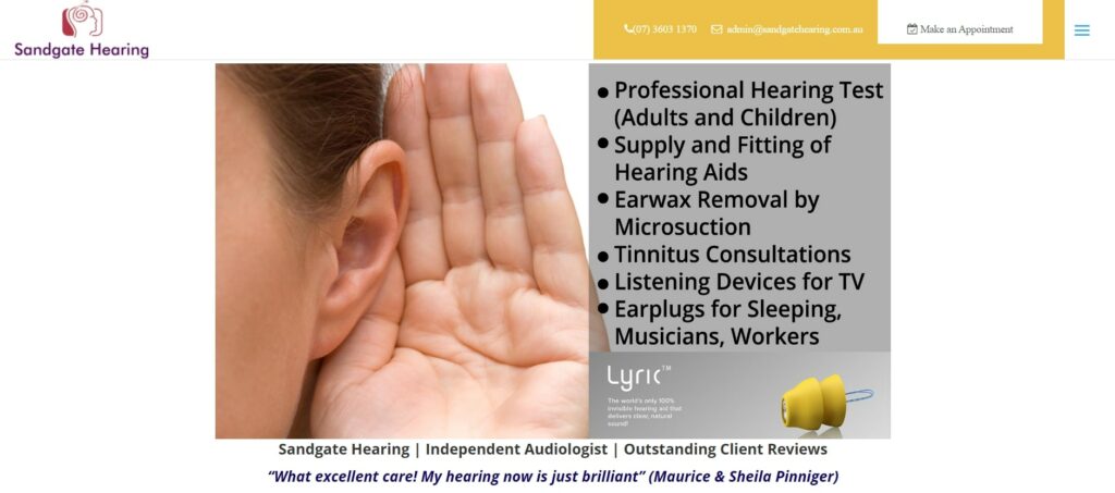 Sandgate Hearing's Homepage