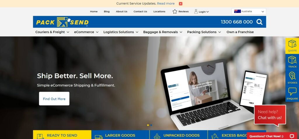 PACK & SEND's Homepage