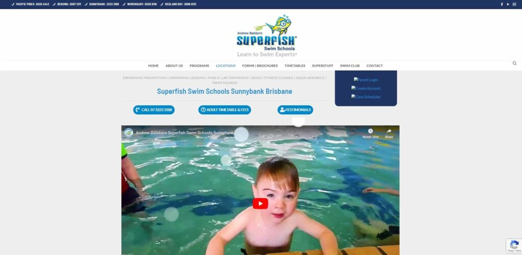 Andrew Baildon's Superfish Swim Schools Sunnybank's Homepage