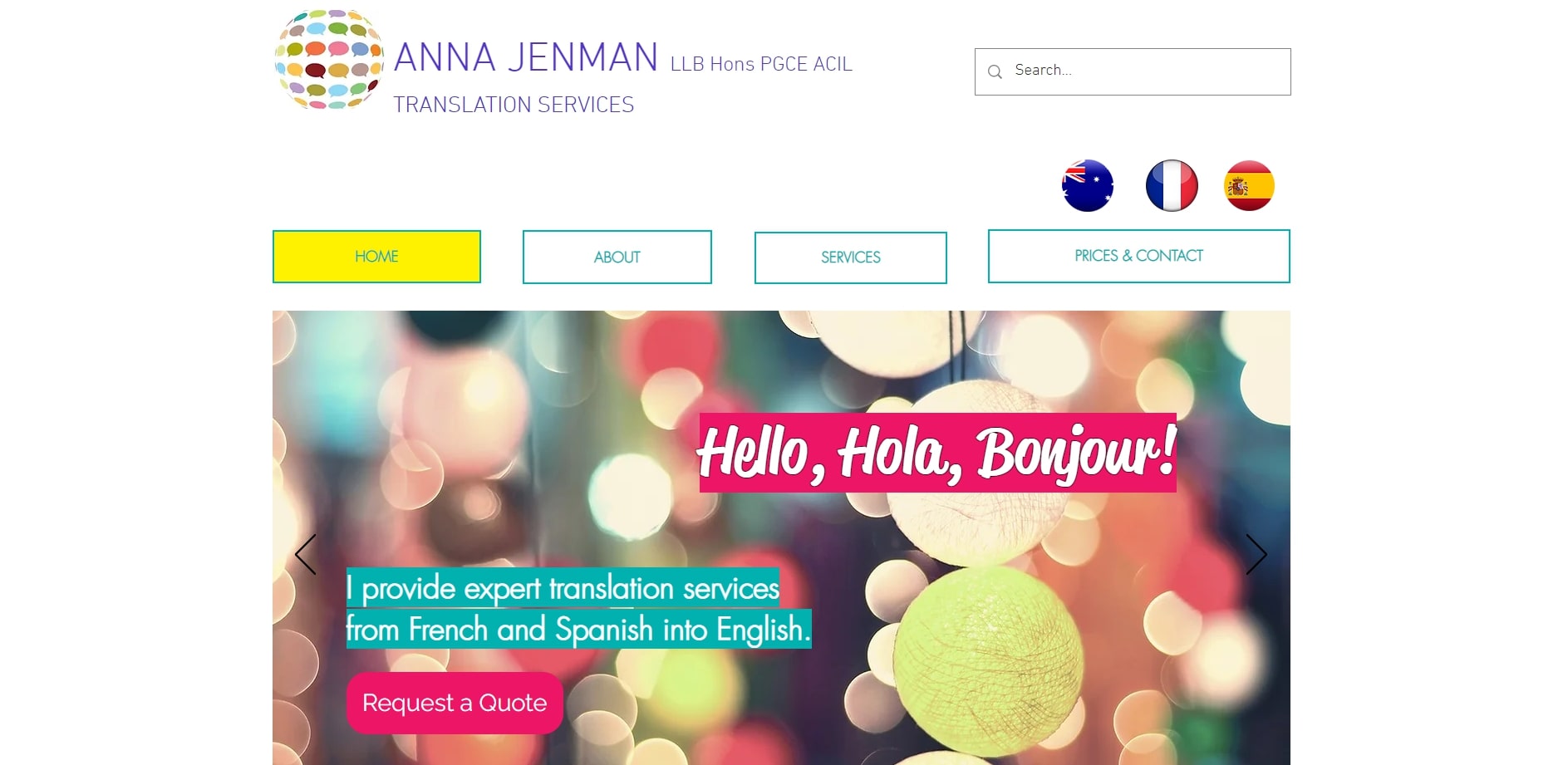 Anna Jenman Translation Services's Homepage