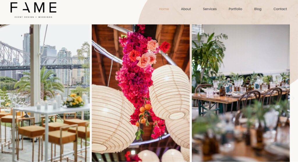 FAME Event Design & Weddings's Homepage