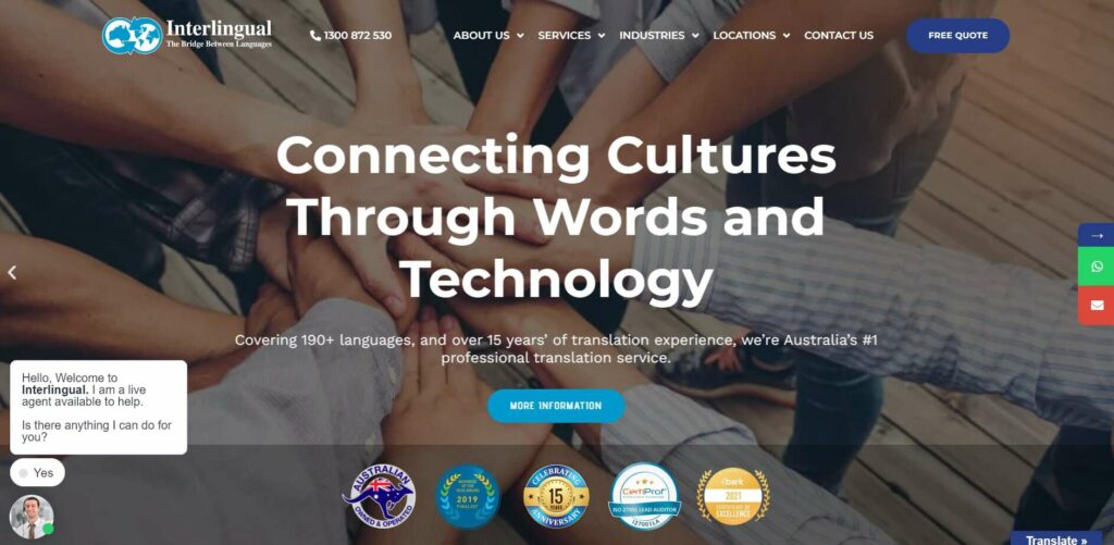 Interlingual Translation and Interpreting Services Brisbane's Homepage