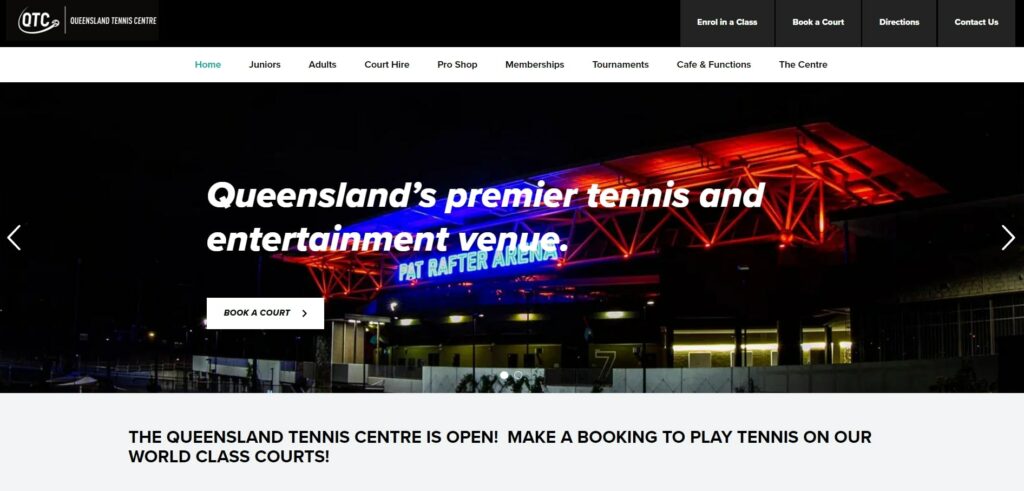 Queensland Tennis Centre's Homepage