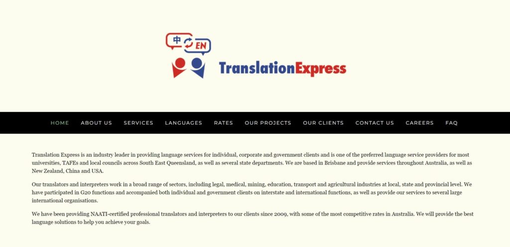 Translation Express's Homepage