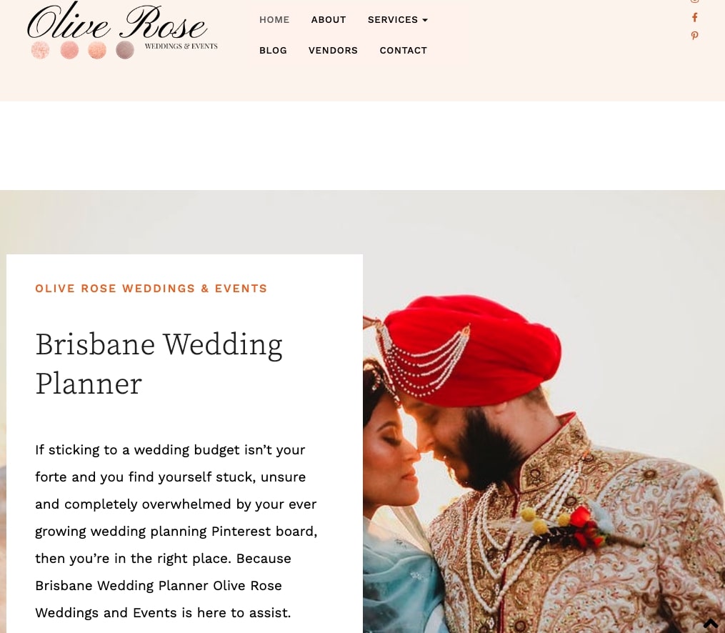 3. Olive Rose Weddings & Events