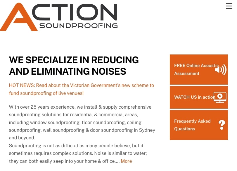 4. Action Soundproofing