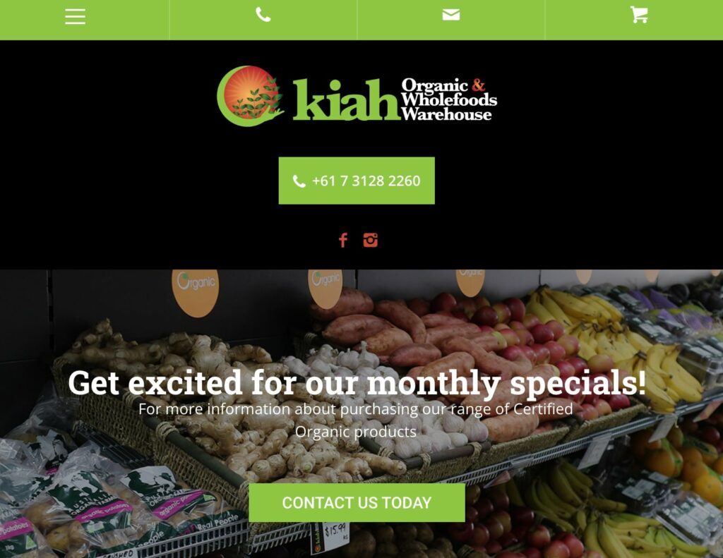 5. Kiah Organic & Wholefoods Warehouse
