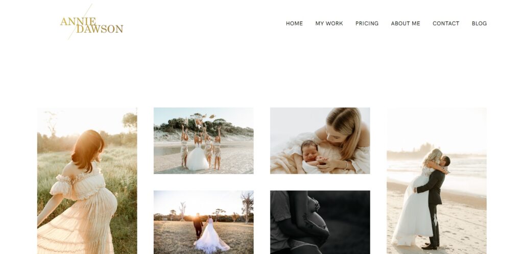 Annie Dawson Photography Homepage