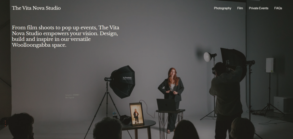 the vita nova homepage
