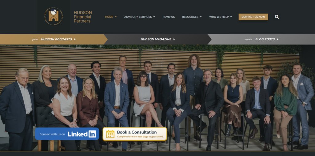 hudson financial planning homepage